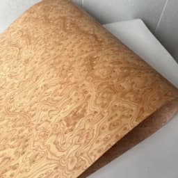 58x250cm Yellow Cat's Eye Engineered Wood Veneer, Reconstituted Fleece Backed, Composite Veneer Sheet for Furniture Renovation