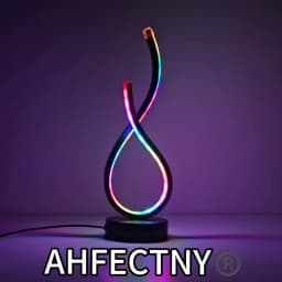 Modern Nordic - Style LOVE - Shaped Table Lamp. It Is USB - Powered and Features Multiple Color Changes. Suitable for Various Ro