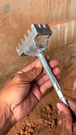 Electrical Box Square Hole Cutter & Slotting Tool - Square/Round Handle, Oscillating Socket Hole Saw for Brick, Concrete