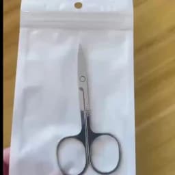 Professional Stainless Steel Eyebrow Scissors Sharp Blades for Precise Facial Hair Eyebrows Beard Nose Nail & Foot Manicure Tool