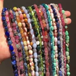 6-8mm Irregular Natural Green Peridot Stone Beads for Accessories Jewellery Making Bracelet Necklace 15 Inch
