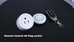 RF433 Wireless Remote Control Outlet US Plug, Smart Remote ON OFF Electrical Socket for Lights Fans TVs, Home RF Remote Switch