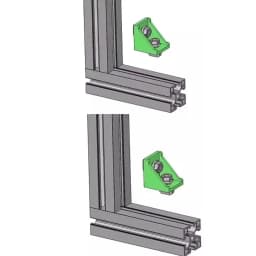 5pcs/10pcs 3030 Corner Bracket Fitting Black Angle Aluminum Connector 3060 4040 4080 for Industrial Aluminum Profile