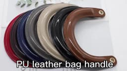 Detachable Bag Handles DIY Handmade Artificial PU Leather Purse Handles For Women Luxury Handbag Replacement Belt Accessorie 1PC