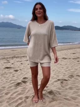 Spring Summer Short Sleeve T Shirt Short Pants Two Piece Set Women Casual Loose O Neck Top High Waist Tracksuit Female Outfits