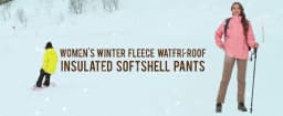 MAGCOMSEN Women's Ski Pants Winter Fleece Lined Waterproof Warm Snow Trekking Hiking Pants Outdoor Trousers Female