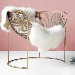 Grid Display Art Chairs Wrought Iron Sofa Modern Simple Nordic Balcony Leisure Recliner Living Room Internet Celebrity Stool