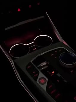 2/3/4 Series Cup Holder Lamp Ambient Light with Ultra-fast Charging for BMW G20 I3 I4 G22 Car Cup Frame 11 Colours LED
