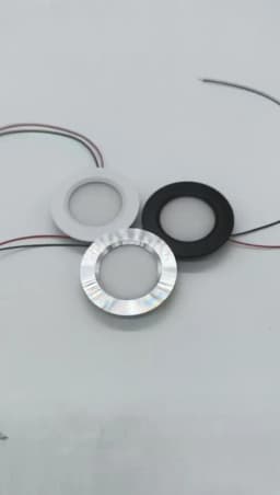 6/8/12pcs Led Downlight 3W DC12V Ceiling Lamp Recessed Down Light Round Led Panel Light Black White Silver Dimmable Spotlight