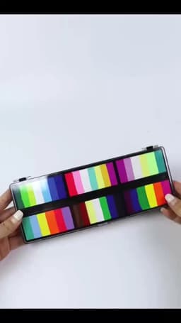 2 in 1 Professional Face Paint 12 Rainbow Kit Water Activated Eyeliner Body Art Pressing Face Painting Palette