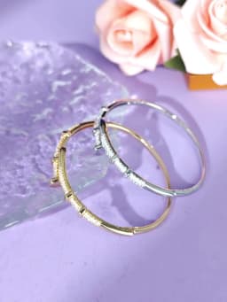 Classic Copper-Inlaid Zircon Open Bangle for Women Fashion Handmade For Stud Bracelet Daily Jewelry Accessories As Gifts