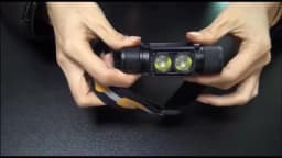 BORUiT D25 Dual LED Mini Headlamp 6-Mode 5000LM Powerful Headlight Rechargeable 18650 Head Torch for Camping Hunting