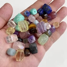 Natural Raw Mineral Stone Beads Square Shape Bead Citrine Quartz Reiki Healing Beads For Jewelry Making DIY Necklace Bracelet