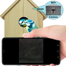 Smart Tuya Bird House 4MP HD WiFi Camera Wireless Birdbox with Night Vision Video Recording SD Card Playback Real Time DIY Gift