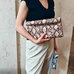 Snake Pattern Women Clutch Bag Soft PU Leather Lady Evening Bags Trend Party Girl Envelope Bag Fashion Printing Clutches Purse