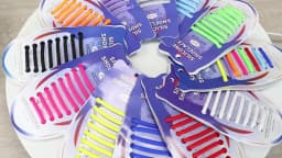 16 Pcs Silicone Semicircle Shoelaces Without Ties Elastic Laces Sneakers Men Women Colorful Casual Shoes Laces Lazy Accessories
