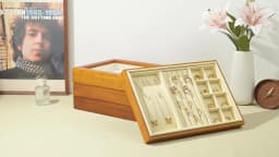 Wooden 3 in1 Multi-function Jewelry Display Box High quality Microfiber Ring Earring Bangle Organizer Case Luxury Storag Box