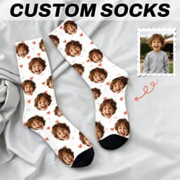 Novelty Custom Face Socks DIY Personalized Photo Custom Socks Crazy Funny Men's Socks Christmas Party Birthday Anniversary Gift