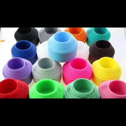 17 Colors 6.0CM Silicone Anti Slip Cup Bottom Cover 60MM Heat Insulation Bottom Cover Bottle Cover Cup Cover Silicone Base