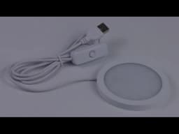 8mm Ultra-Thin Aluminum USB Panel Light 3 Color Temperatures Large Luminous Area for Bedroom Office DIY Lampshade