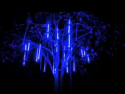 Connectable 50CM LED Icicle Fairy String Lights Outdoor Garland Christmas Meteor Shower Holiday Light for Garden Courtyard Decor