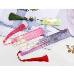 DIY Rectangle Cat Claw Dolphin Bookmark Silicone Mold with Hole Bookmark Hanging Pendant Ornaments Epoxy Resin Casting Mould