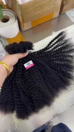 Afro Kinkys Bulk Human Hair for Twists Braiding Locs Dreadlock Extension Afro Kinky Curly Human Braiding Hair for Men Women Kids