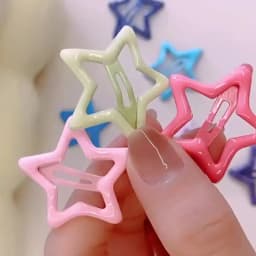 20/50Pcs Star-Shaped Alloy Hair Clips Elegant Retro Style Lightweight Hollow-Out Design Hair Accessories for Daily Wear Styling