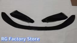 Car Diffuser Splitter Bodykit Cover For BMW F20 F21 118i 120d 120i M135i M140i M-Sport 2015-2019 Glossy Black Front Lip Spoiler