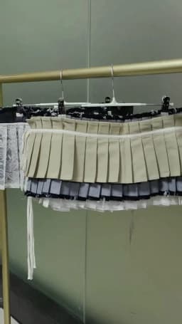 Real Photo Autumn 2025 Two Side Wear Denim Pleated Waistband Skirt Women's Short Adjustable Y2K Skirts Korean Popular Clothes