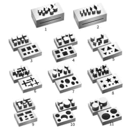 Jewelry Clasp Press Tool Set Necklace Punching Molds Bracelet Making Molds Adjustable Steel Die Cutter for Jewelry