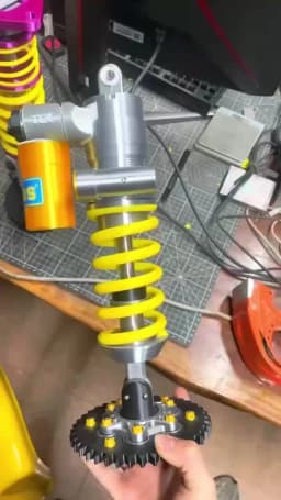 For OHLINS Suspension Lamp DIY Motorcycle Style Ambient Light Gaming Room Setup Decor Creative Gift For Male Gamers Bike Lovers