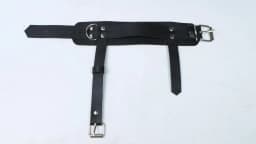 Ankle Belt Black Ankle Safety Belt Chain and Buckle Y2K Punk Style Women's Fashion Accessories Belt