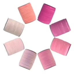 NINE LOOMS Plain Shiny Fold Over Elastics FOE 5/8" 15mm Spandex Band Tape Hair Tie Headband DIY Sewing Trim 50 100 Yard by Spool