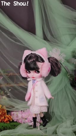 Outfits For ICY DBS Blyth Doll Kawaii Coat White Cute Clothes Suit 1/6 BJD Anime Girl
