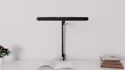 Led Desk Lamp with Clamp, Architect Desk Lamp for Home Office with Atmosphere Lighting, 24W Ultra Bright Auto Dimming Desk Light