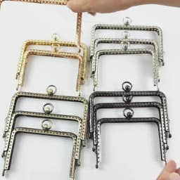 2/5Pcs Deepeel 11/12/13cm Embossed Metal Bag Handles Square Purse Frame Kiss Clasp wallet Brackets DIY Handmade Accessories
