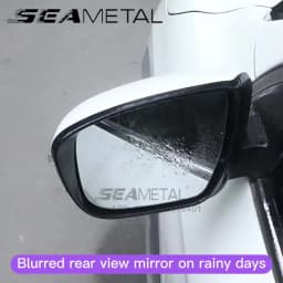 BLALION 2PCS Car Rearview Mirror Rain Eyebrow Rain Shield Universal Rearview Snow Sun Visor Rain Cover Safe Driving Accessories