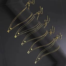 Fashion Tiny Heart Initial Necklace Gold Silver Color Multilayer Letter Choker Necklace For Women Charm Pendant Jewelry Gift