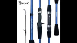 BIUTIFU Baitcasting Spinning Mini Fishing Rod 4/5 Section 1.8/2.1mTravel Carbon Casting Weight 5-20g Fast Ultralight Lure Pole