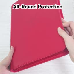 9 Pocket Zipper Card Binder, 360 Trading Card Holder Book, Premium PU Cover Zip Binder for Cards, Durable Side Loading Card
