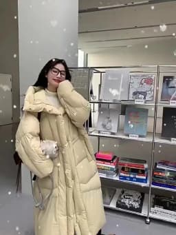 Winter Hooded Solid Long Down Jacket Women White Duck Down Loose Knee Length Down Jacket Female Thick Warm Outdoor Parka Outwear