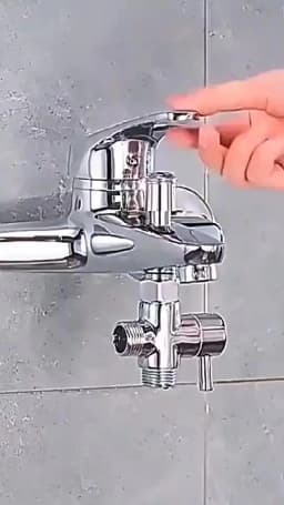 3 Way Diverter Valve T-Adapter Converter For Shower Brass Water Tap Connector Bathroom Faucet Water Separator