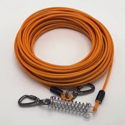 Long Tie Out Cable Dog Leash Heavy Duty Large Dog Run Cable Up to 250 Pounds Durable Big Clip for Pets Running in Outdoor Yard