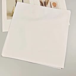 5PCS Pure White Gentleman Handkerchief Suit Pocket Square Plain Hair Band 35cm/13.7in - DIY Fashion Accessory