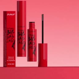 DUNUF Long-Lasting Mascara 1 Pcs Waterproof Sweat-Proof Non-Smudging Thin Thick Curling Beginner Friendly Makeup Product