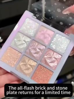 Christmas Snowflake 9-Color Eyeshadow Palette - Fine, Easy-To-Apply Powder With Sparkling Chameleon & Pearlescent Shades In Cora