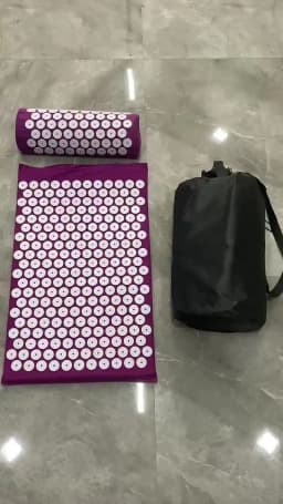 Acupressure Mat Massage Mat Pillow Set Applicator for Neck Foot Yoga Mat with Needle Back Cushion