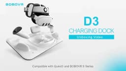 BOBOVR D3 Charging Dock For Quest 3 VR Accessories Wireless Charging Station Stand for Quest 3 Controller For B100 Fast Charging