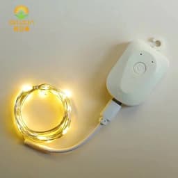 1/3 Pack LED Fairy Lights USB Charging Button Battery Powered 10/20/30LEDs Christmas Wedding Bedroom Garden String Lighting
